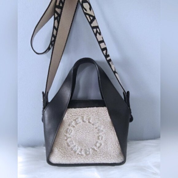 Stella McCartney eco-shearling 2-way mini bag EUC - Picture 4 of 10